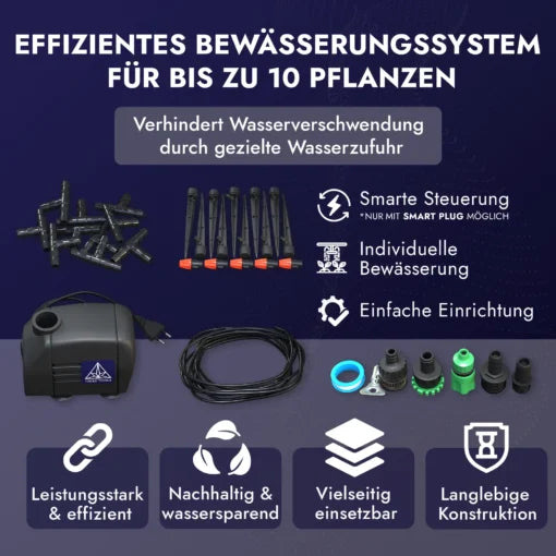 Treez Tools Elektrisches Tropfbewässerungsset 30W