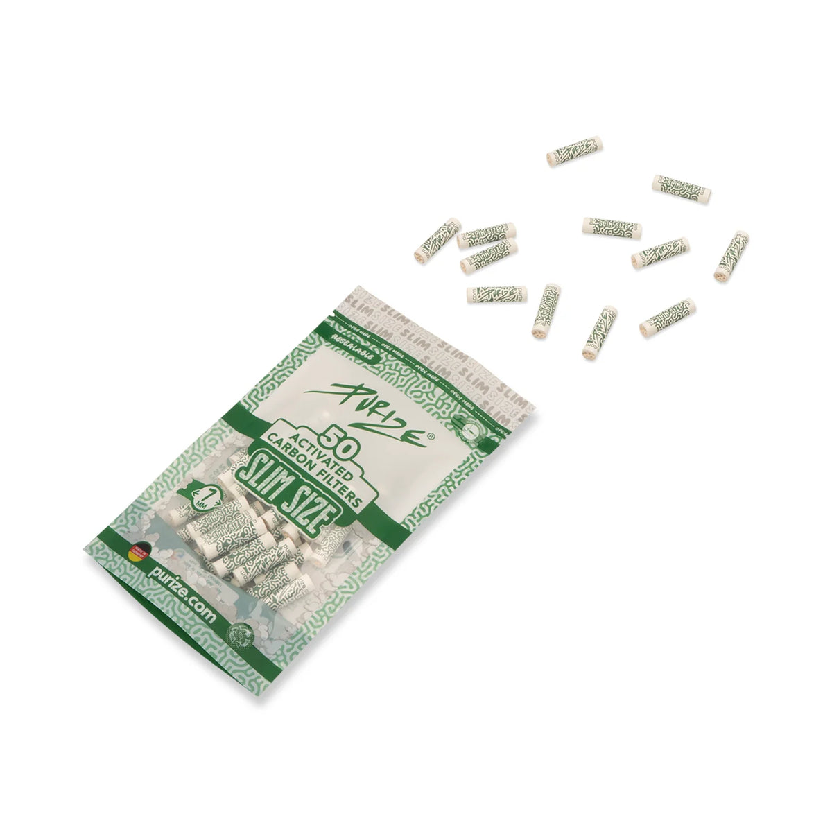 PURIZE® Slim Size Aktivkohlefilter 7mm