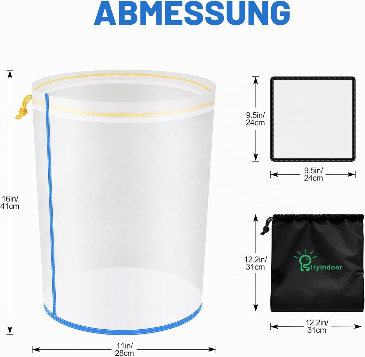 Hyindoor Bubble Bags 5-Beutel-Set