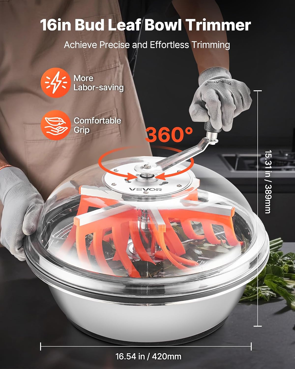VEVOR Bowl-Trimmer 42 cm
