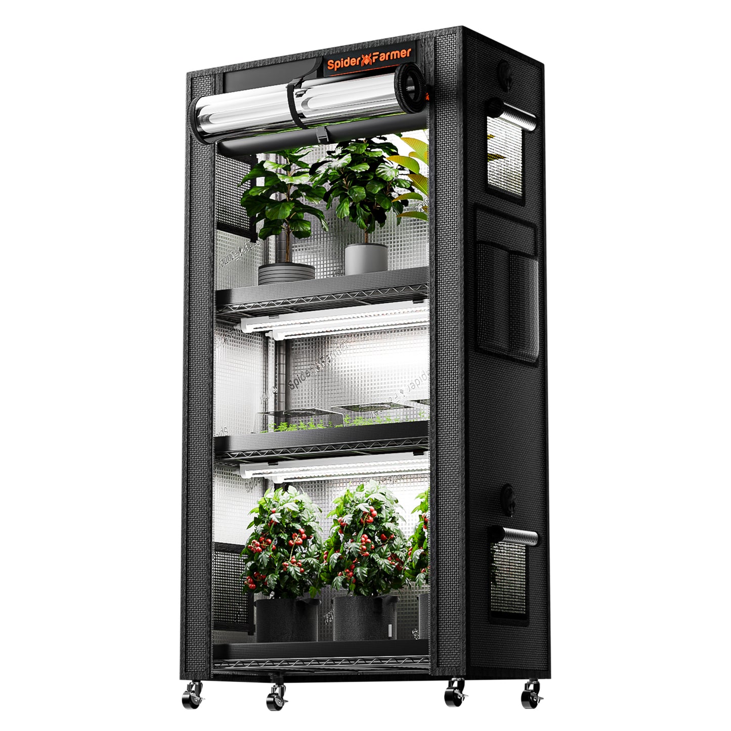 Spider Farmer 6 Tier Plant Stand With Grow Lights 250W – Grow Tent Regal für Klone & Sämlinge (2026)